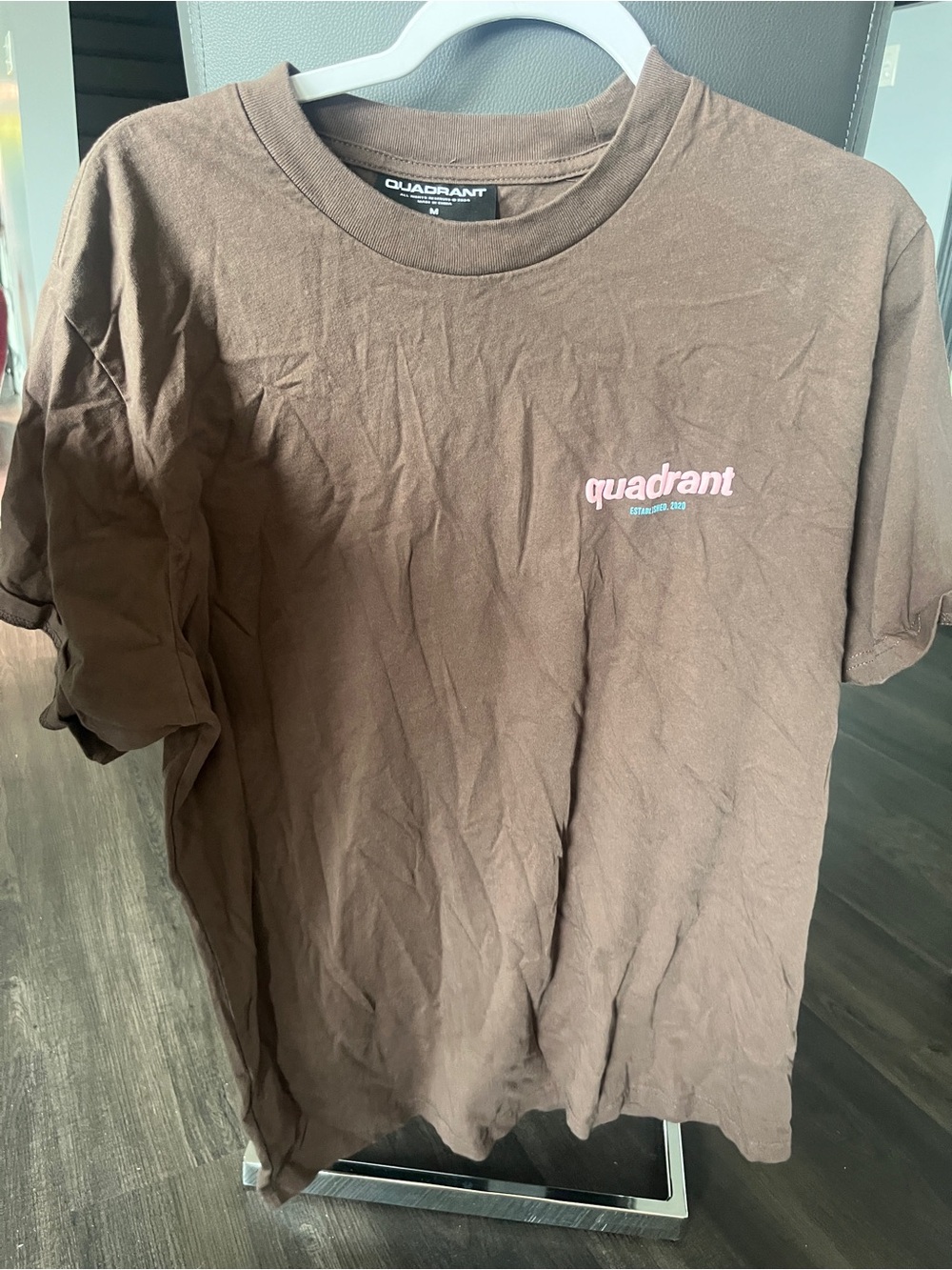 Quadrant - brown and pink shirt
